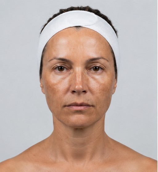 Facial hydration before treatment